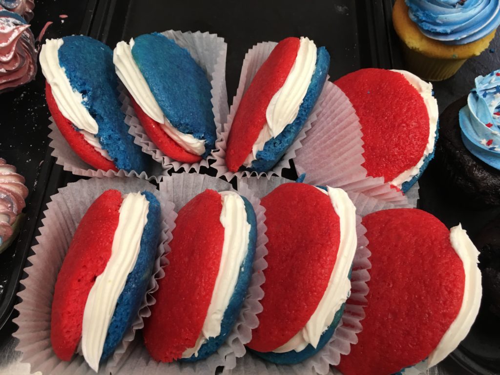 Red, White and blue moon pies