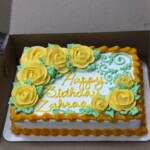 Yellow Flower Sheet Cake